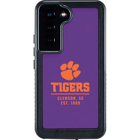 Clemson University Tigers Est 1889 Galaxy S24 Waterproof Case