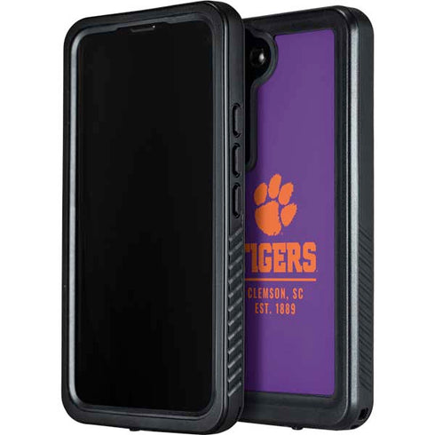 Clemson University Tigers Est 1889 Galaxy S24 Waterproof Case