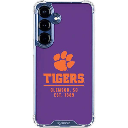 Clemson University Tigers Est 1889 Galaxy S25 Plus Clear Case