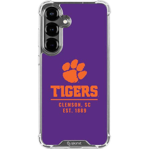 Clemson University Tigers Est 1889 Galaxy S26 Plus Clear Case