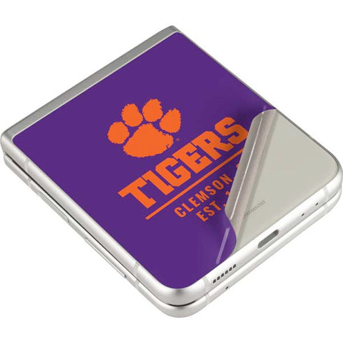 Clemson University Tigers Est 1889 Galaxy Z Flip3 5G Skin