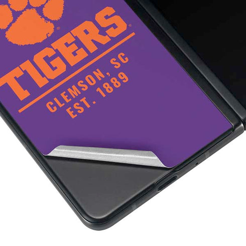 Clemson University Tigers Est 1889 Galaxy Z Fold4 5G Skin