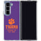 Clemson University Tigers Est 1889 Galaxy Z Fold5 5G Clear Case
