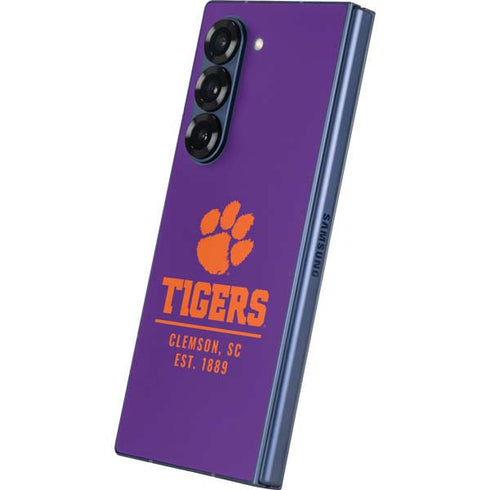 Clemson University Tigers Est 1889 Galaxy Z Fold6 Skin