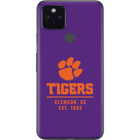 Clemson University Tigers Est 1889 Google Pixel 5a Skin