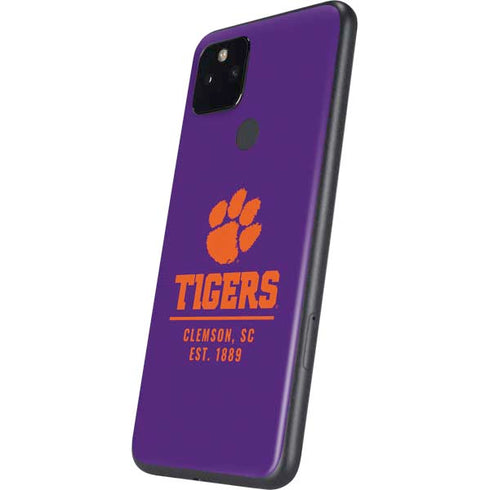 Clemson University Tigers Est 1889 Google Pixel 5a Skin