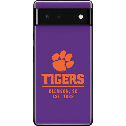 Clemson University Tigers Est 1889 Google Pixel 6 Skin