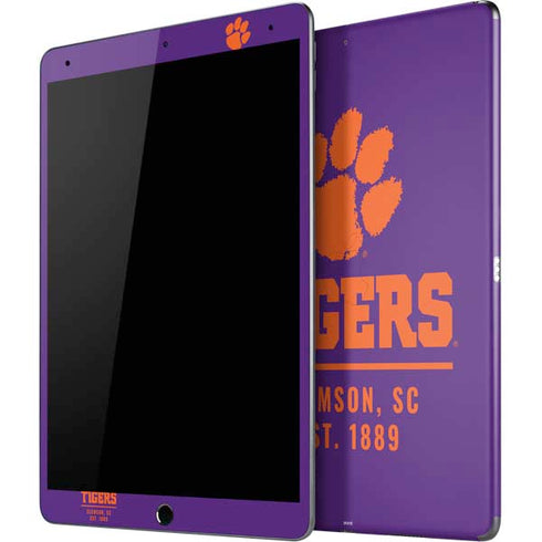 Clemson University Tigers Est 1889 iPad Skins