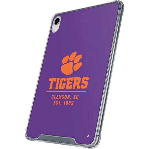 Clemson University Tigers Est 1889 iPad 11th Gen (2025) Clear Case