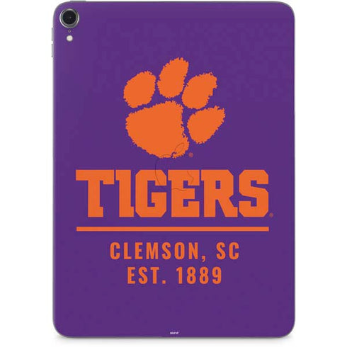 Clemson University Tigers Est 1889 Apple iPad Pro Skin