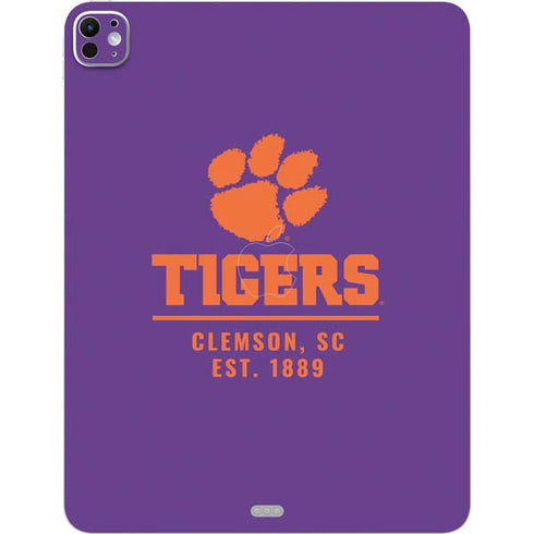 Clemson University Tigers Est 1889 iPad Pro 13in M4 (2024) Skin