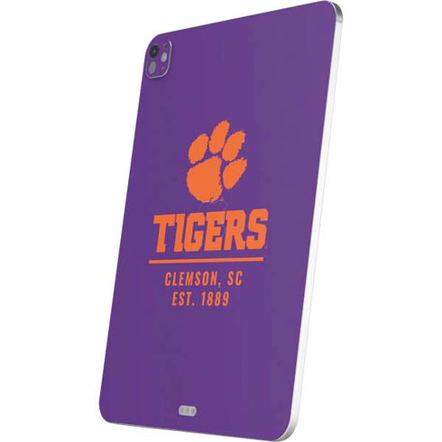 Clemson University Tigers Est 1889 iPad Pro 13in M4 (2024) Skin