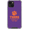 Clemson University Tigers Est 1889 iPhone 14 Plus Clear Case