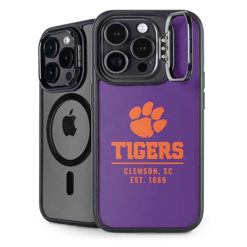 Clemson University Tigers Est 1889 iPhone 14 Pro Kickstand Case