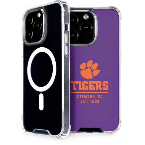 Clemson University Tigers Est 1889 iPhone 14 Pro MagSafe Case