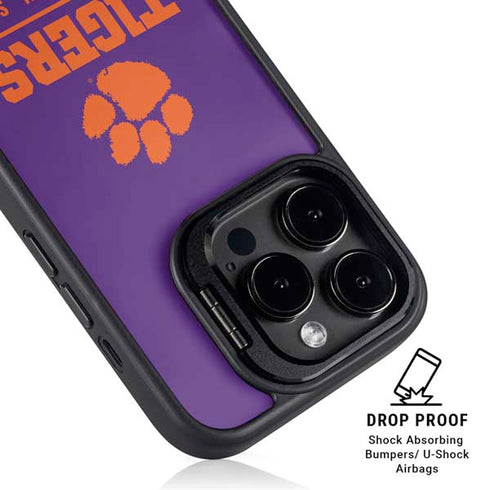 Clemson University Tigers Est 1889 iPhone 14 Pro Max Kickstand Case