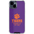 Clemson University Tigers Est 1889 iPhone 15 Clear Case