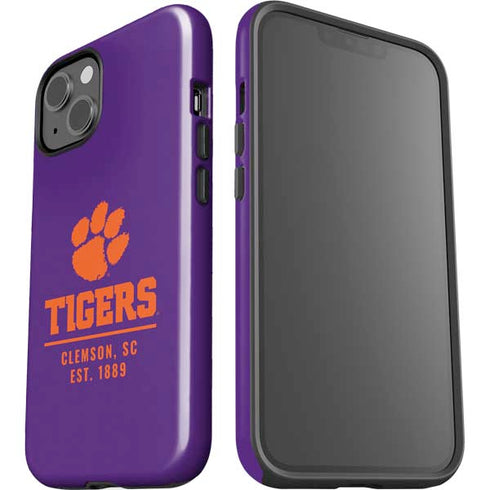 Clemson University Tigers Est 1889 iPhone 15 Impact Case