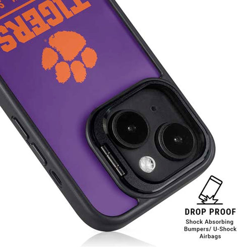 Clemson University Tigers Est 1889 iPhone 15 Kickstand Case