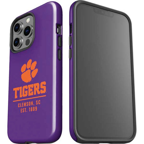 Clemson University Tigers Est 1889 iPhone 15 Pro Impact Case