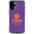 Clemson University Tigers Est 1889 iPhone 16 Clear Case