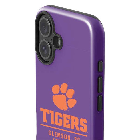 Clemson University Tigers Est 1889 iPhone 16 Impact Case