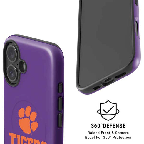 Clemson University Tigers Est 1889 iPhone 16 Plus Magsafe Impact Case