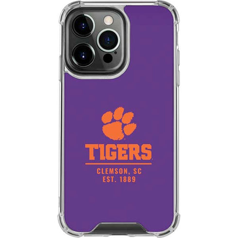 Clemson University Tigers Est 1889 iPhone 16 Pro Clear Case
