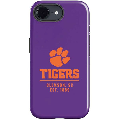 Clemson University Tigers Est 1889 iPhone 16e Impact Case