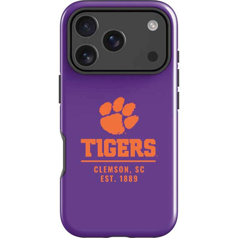 Clemson University Tigers Est 1889 iPhone 18 Pro Impact Case