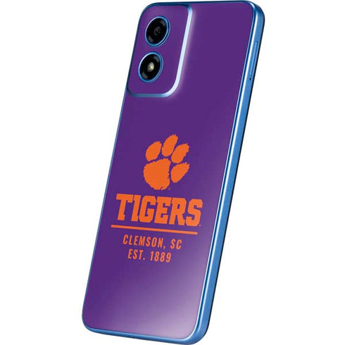 Clemson University Tigers Est 1889 Moto G Play 4G (2024) Skin