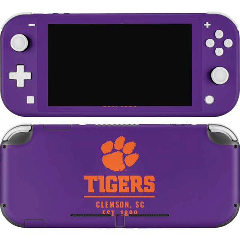 Clemson University Tigers Est 1889 Nintendo Switch Lite Skin