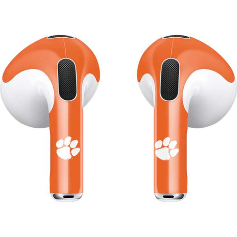 Clemson University Tigers Est 1889 Orange Apple AirPods (3rd Gen 2021) Skin