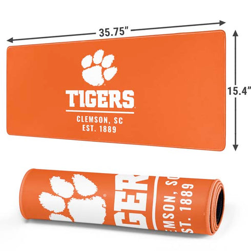 Clemson University Tigers Est 1889 Orange Gaming Mouse Pad