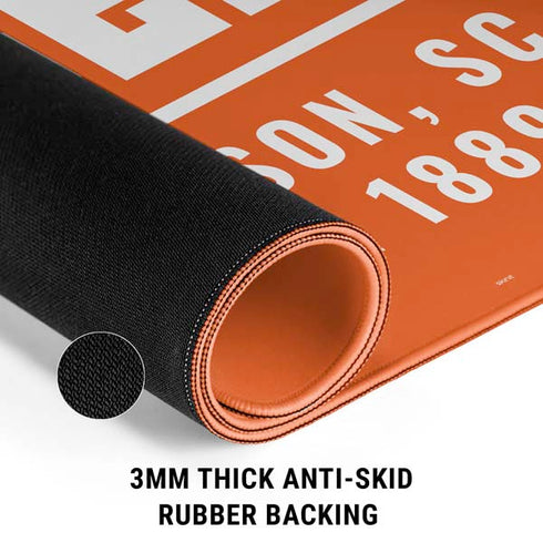 Clemson University Tigers Est 1889 Orange Gaming Mouse Pad