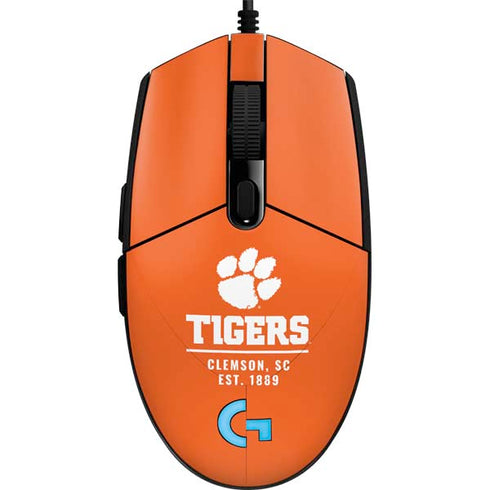 Clemson University Tigers Est 1889 Orange G203 Prodigy RGB Wired Gaming Mouse Skin
