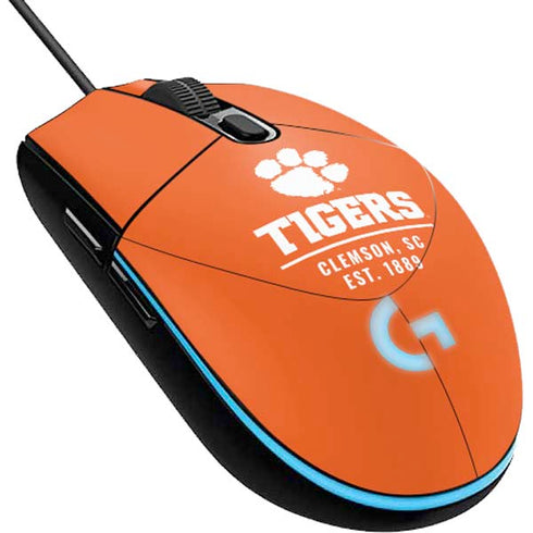 Clemson University Tigers Est 1889 Orange G203 Prodigy RGB Wired Gaming Mouse Skin
