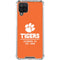 Clemson University Tigers Est 1889 Orange Galaxy A12 Clear Case