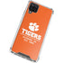 Clemson University Tigers Est 1889 Orange Galaxy A12 Clear Case