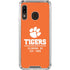 Clemson University Tigers Est 1889 Orange Galaxy A30 Clear Case