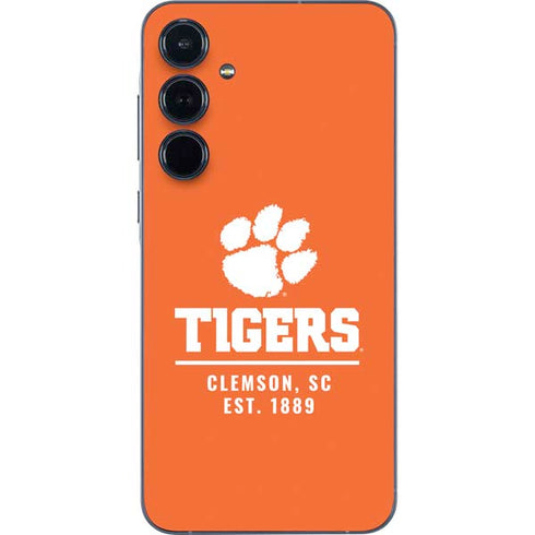 Clemson University Tigers Est 1889 Orange Galaxy A35 5G Skin