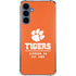 Clemson University Tigers Est 1889 Orange Galaxy A55 5G Clear Case