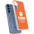 Clemson University Tigers Est 1889 Orange Galaxy A55 5G Clear Case