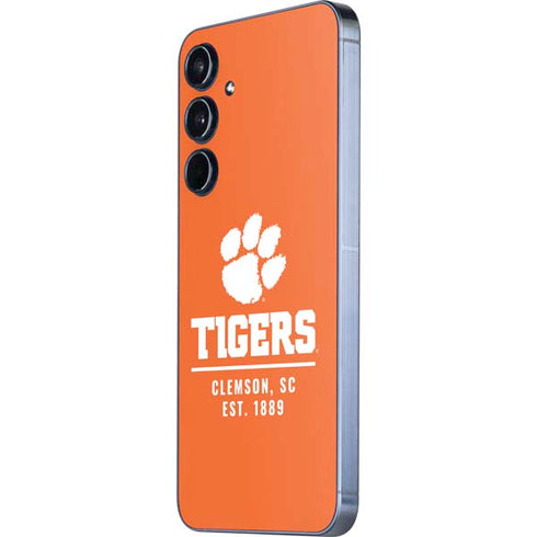 Clemson University Tigers Est 1889 Orange Galaxy A55 5G Skin