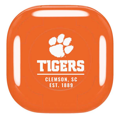 Clemson University Tigers Est 1889 Orange Galaxy Buds Live Skin