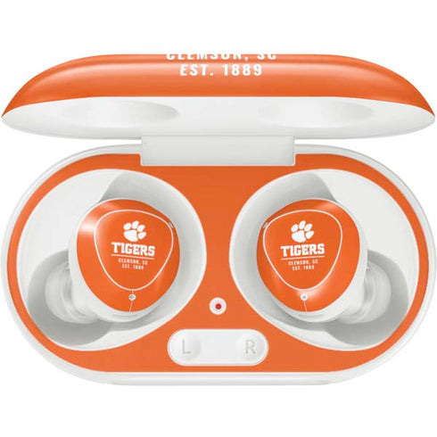 Clemson University Tigers Est 1889 Orange Galaxy Buds Plus Skin