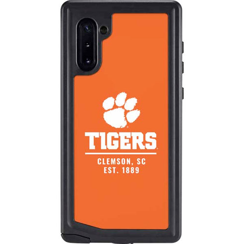 Clemson University Tigers Est 1889 Orange Galaxy Cases