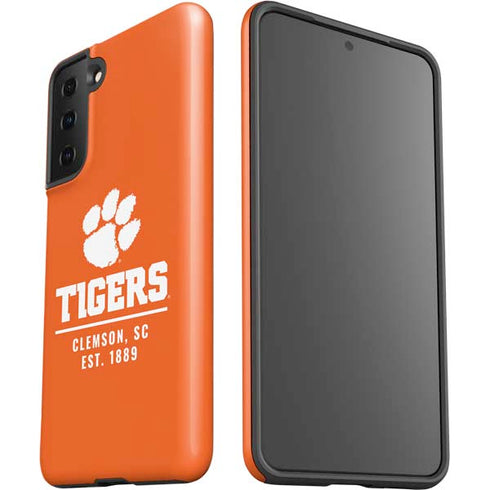 Clemson University Tigers Est 1889 Orange Galaxy S21 FE Pro Case