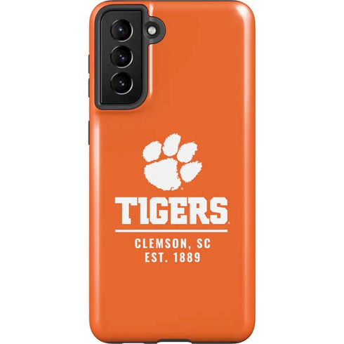 Clemson University Tigers Est 1889 Orange Galaxy S21 Plus 5G Pro Case