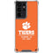 Clemson University Tigers Est 1889 Orange Galaxy S21 Ultra 5G Clear Case